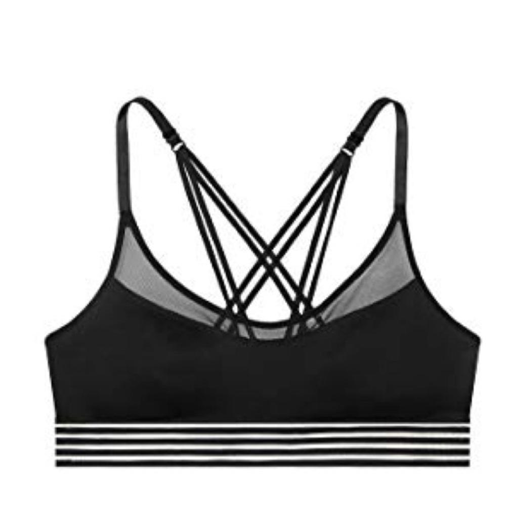 PINK Ultimate Unlined Sheer Stripe  Bra